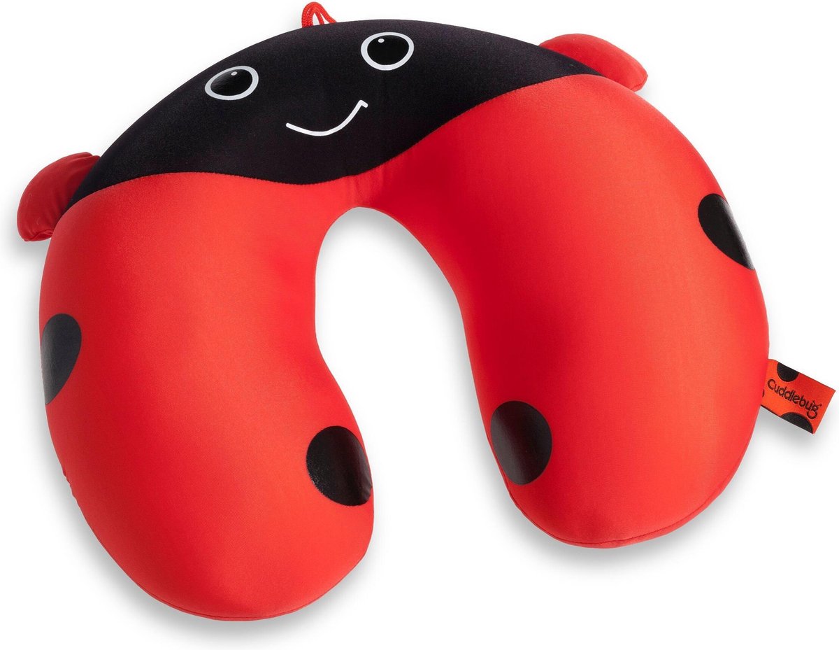 Cuddlebug U-Beetle - Kampeerkussen - Rood - Nekkussen (reizen) - rood combi