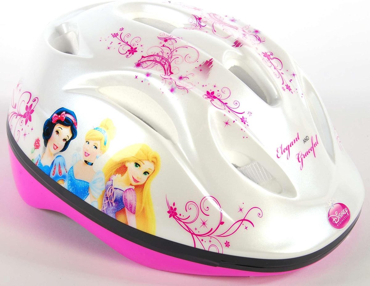 Disney Princess Fietshelm - Wit Roze - 51-55 cm