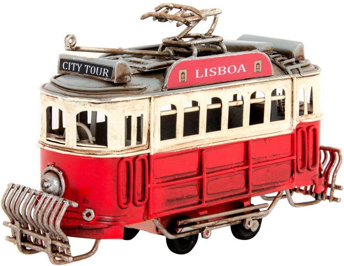 Voertuig DKD Home Decor Lisboa Decoratief Rood Metaal (14 x 4 x 8 cm)