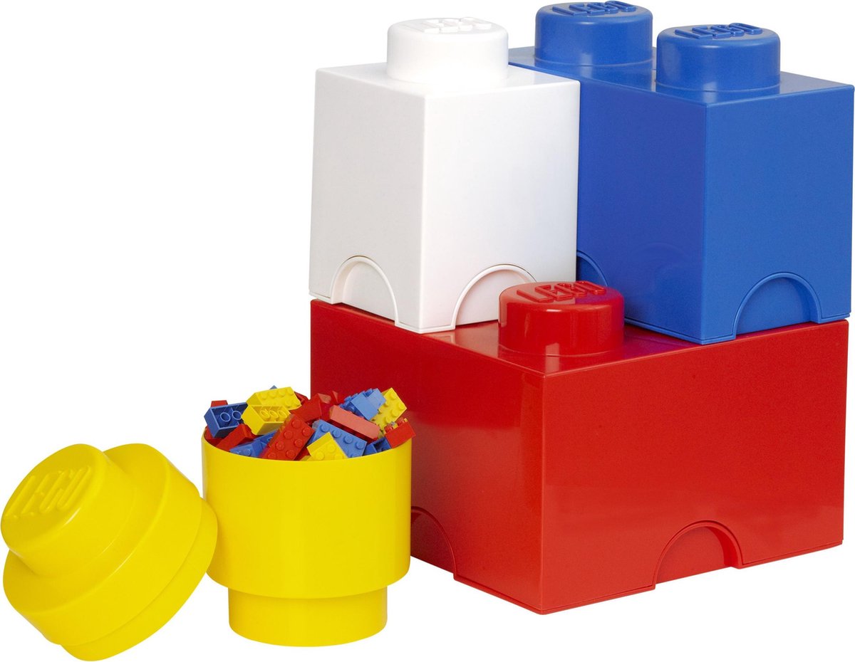 4-delige opbergdozenset LEGO-blokjes - Polypropyleen - LEGO