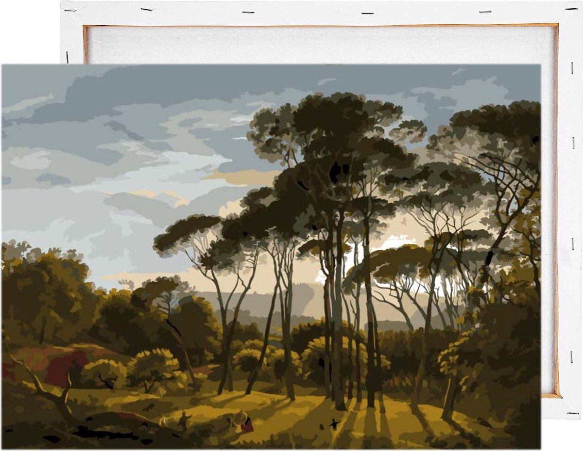 Schilderen Op Nummer Volwassenen - Italiaans Landschap - Met Frame - 40x50cm