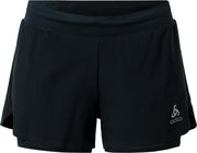 ODLO 2-in-1 Shorts ZEROWEIGHT 3 INCH - black - Vrouwen - Maat S