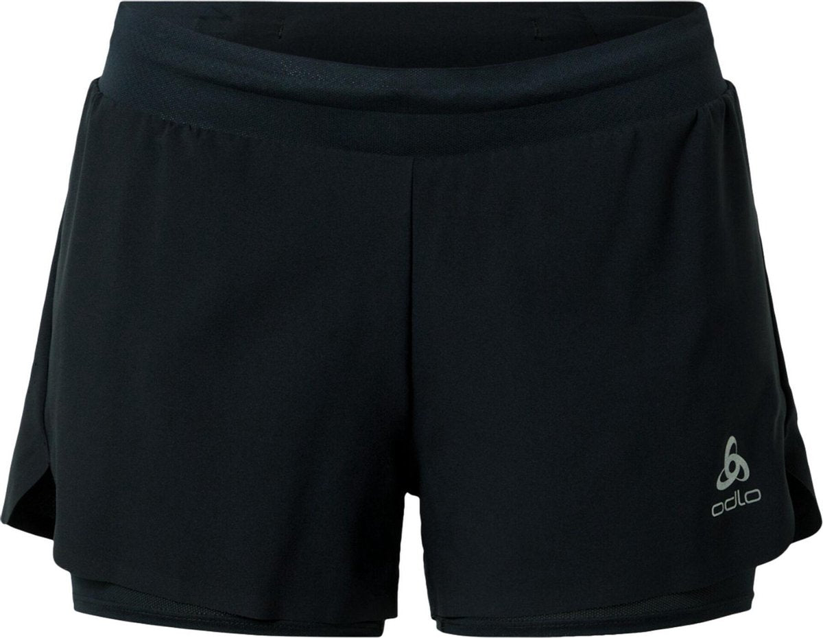 ODLO 2-in-1 Shorts ZEROWEIGHT 3 INCH - black - Vrouwen - Maat L
