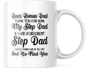 Vaderdag Mok Dear Bonus Dad Thank you