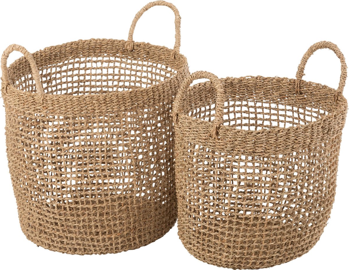 J-Line Set Van 2 Manden Oasis Zeegras Naturel