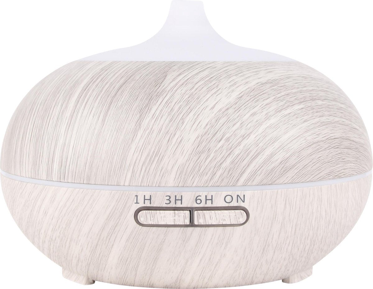 Itagala Geurverspreiders | Aroma diffuser extra LED | Aromatherapie | Ultrasone etherische olie verdamper en vernevelaar | 550ml |Luchtverfrisser en luchtbevochtiger met sfeervolle LED verlichting | Met afstandsbediening | White