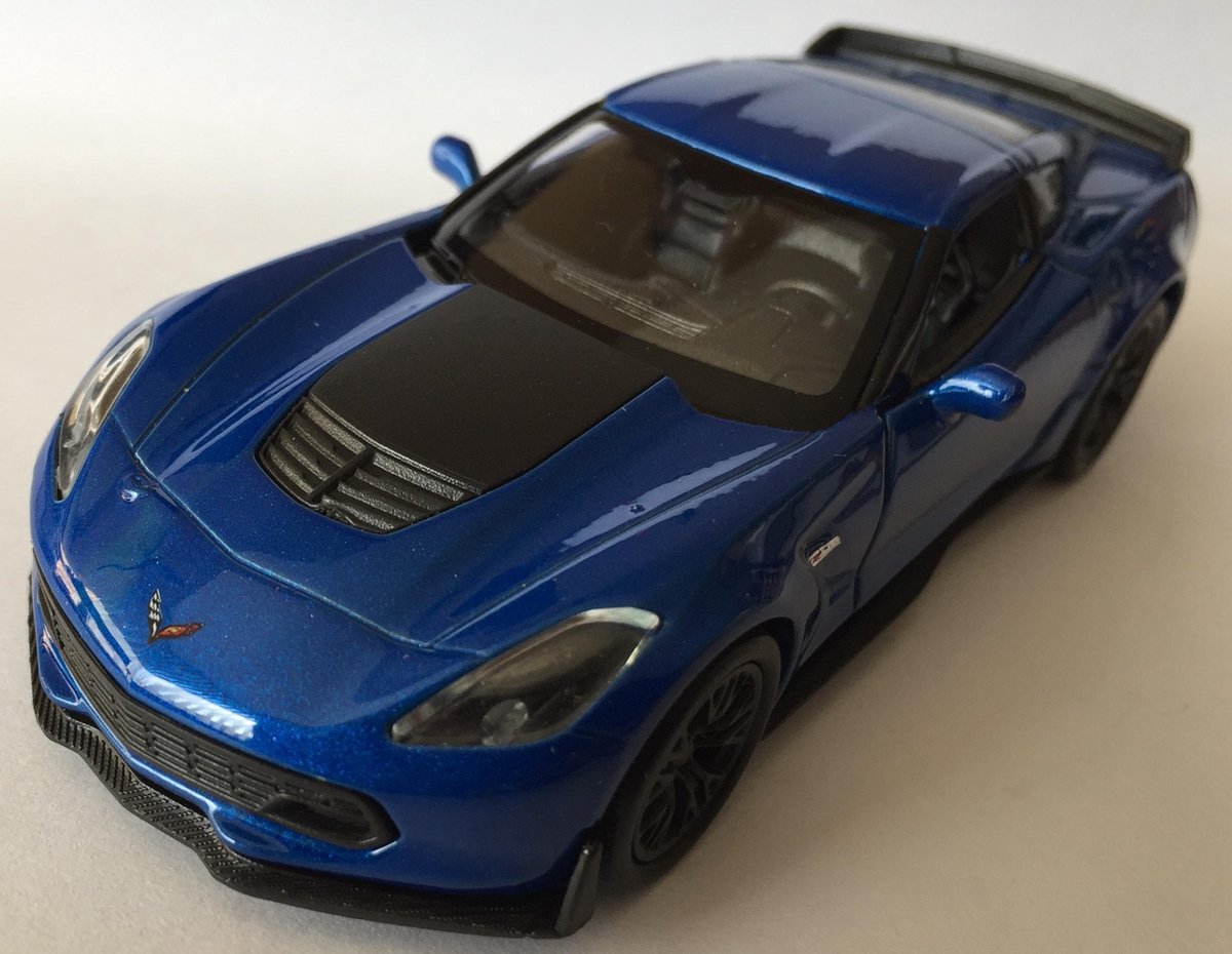 chevrolet corvette Z06 2017 Welly 43752 1:34-1:39 metal collection blauw