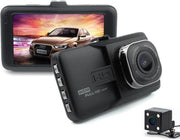 TechU™ Dashcam M15 Pro Dual Camera – 3.0 inch Scherm – Full HD 1080p – Nachtvisie – Bewegingssensor – G-sensor – Loop Recording – Autocamera Voor én Achter