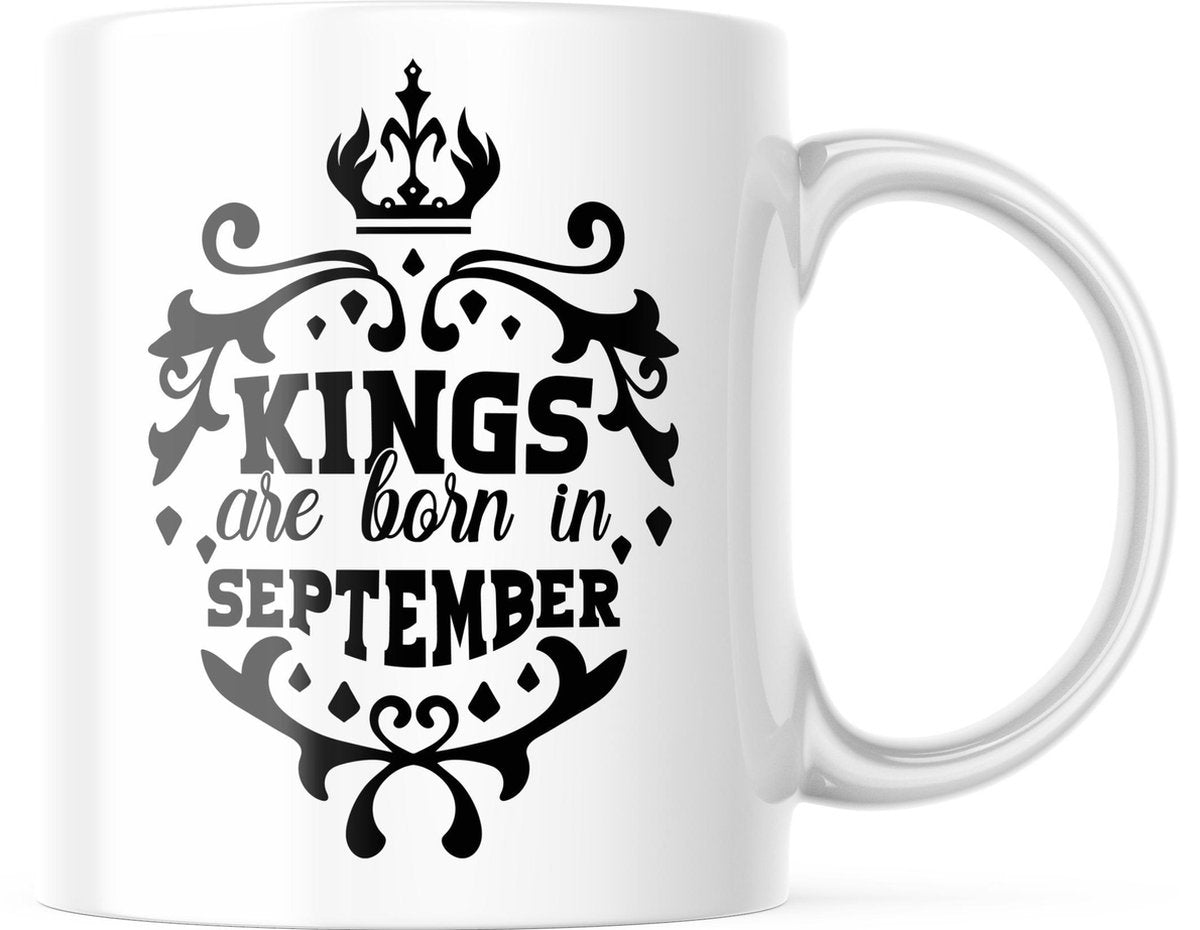 Verjaardag Mok Kings are born in september