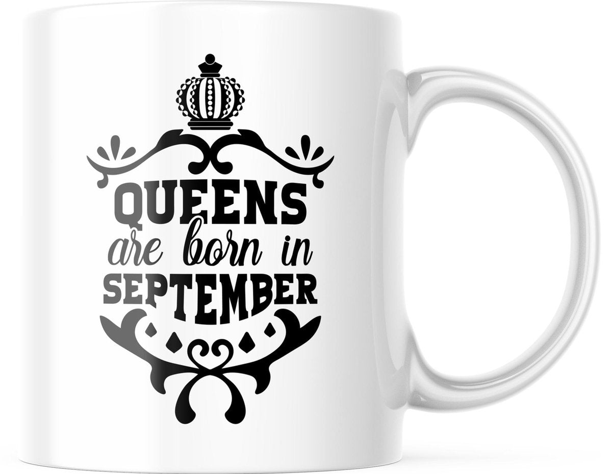 Verjaardag Mok Queens are born in september