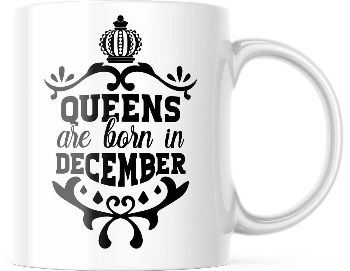 Verjaardag Mok Queens are born in december