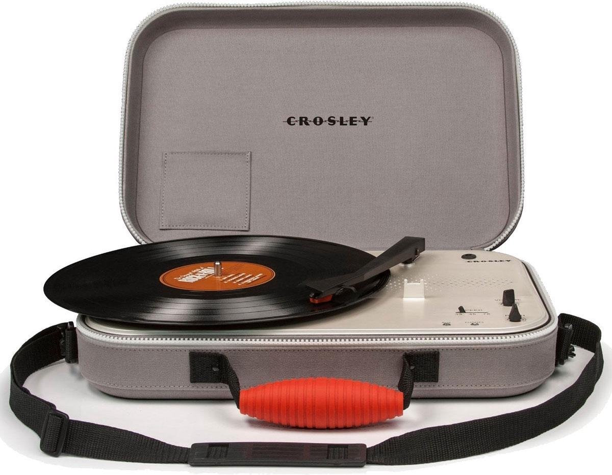 Crosley Messenger Platenspeler grijs - Koffermodel