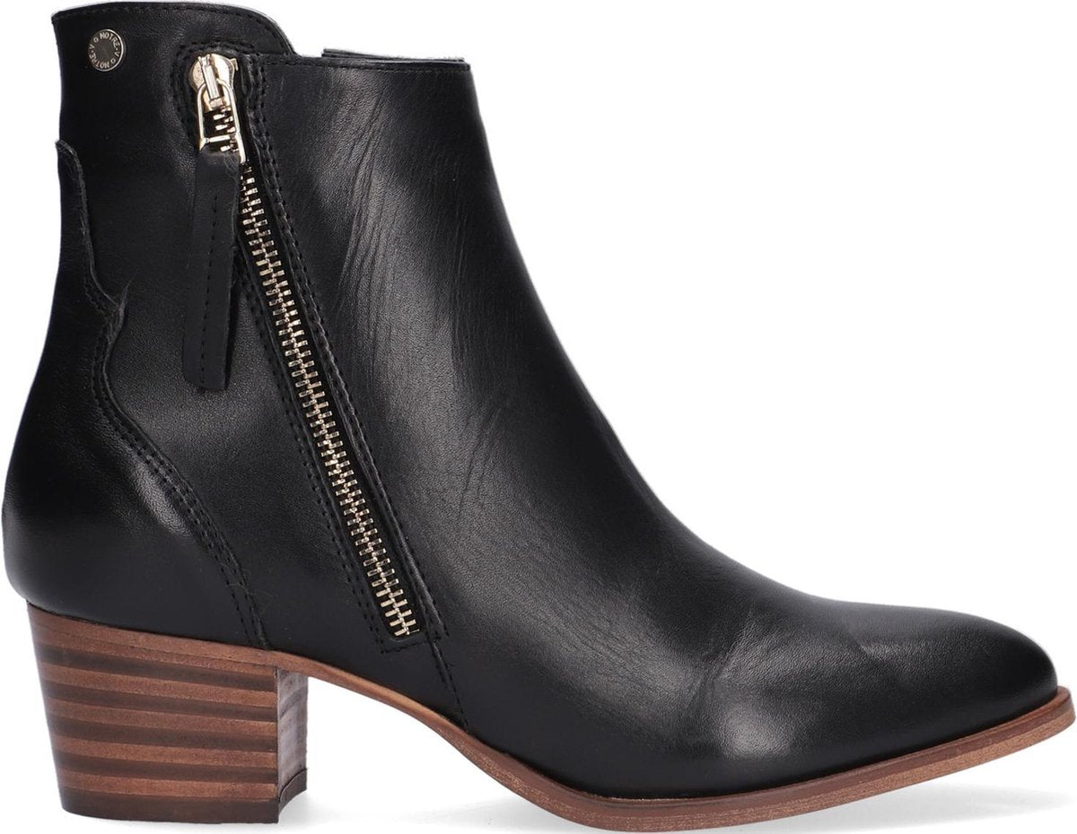 Notre-V 03-230 Enkellaarsjes - Enkelboots - Dames - Zwart - Maat 37