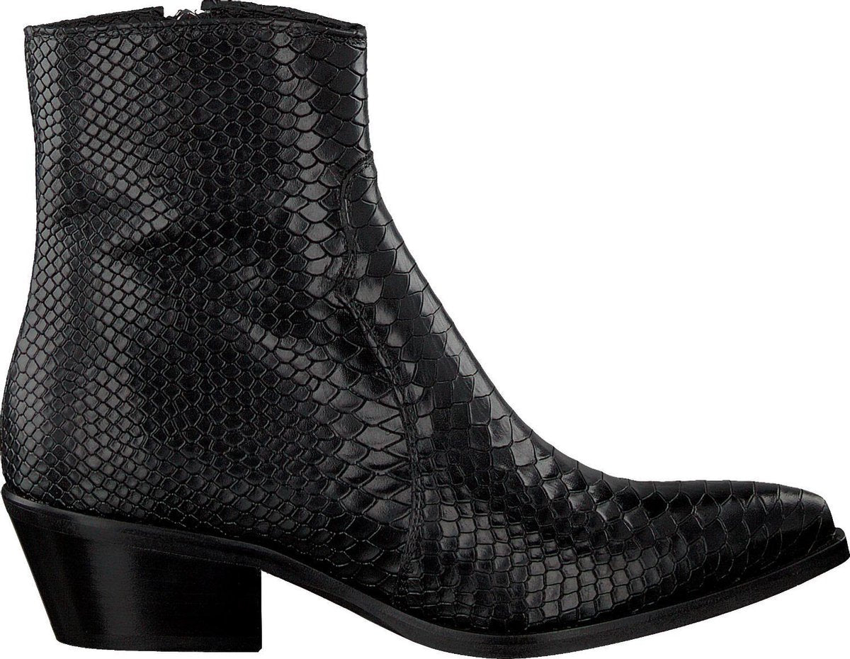 Notre-V 05a-202 Enkellaarsjes - Enkelboots - Dames - Zwart - Maat 40