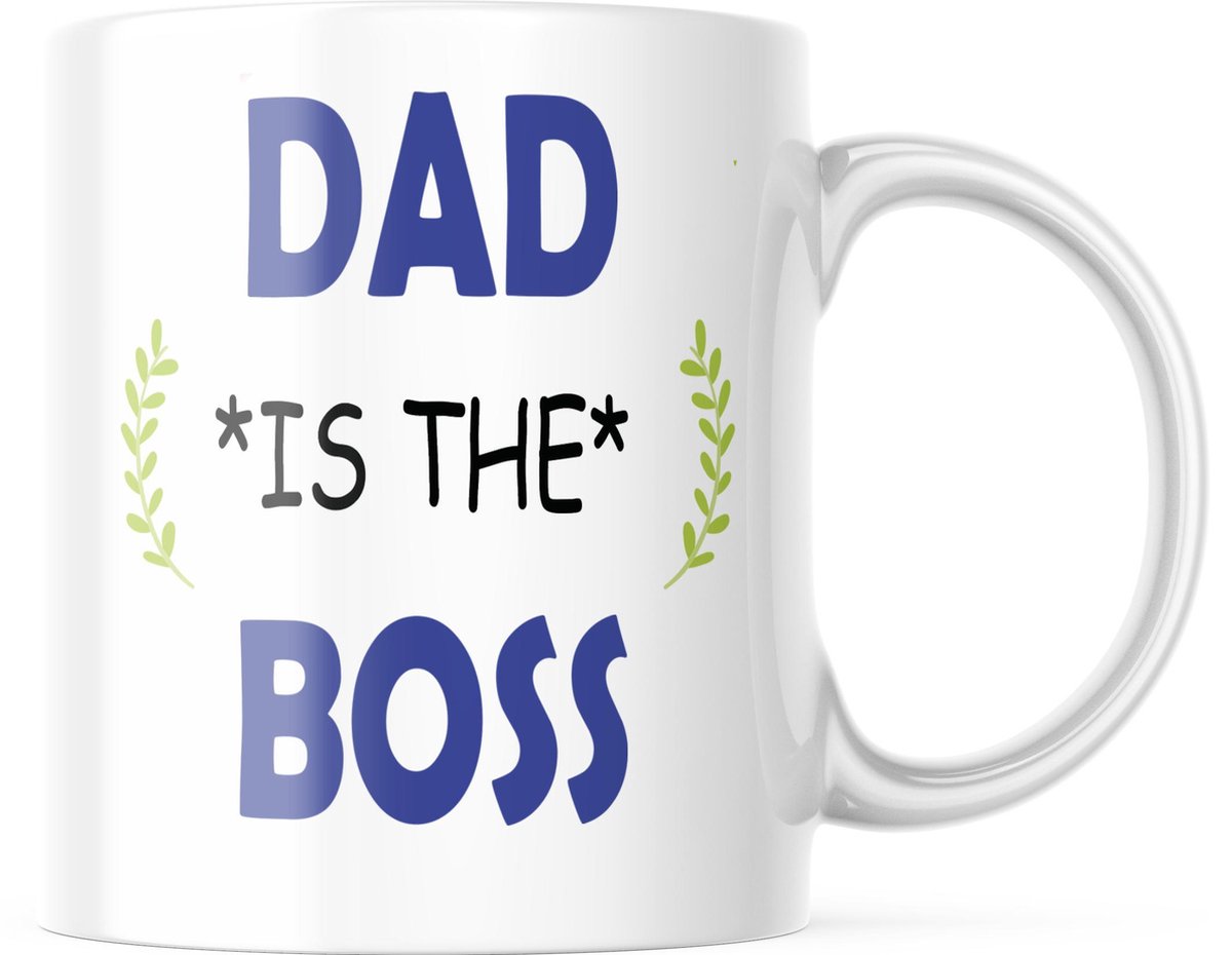 Vaderdag Mok Dad is the boss