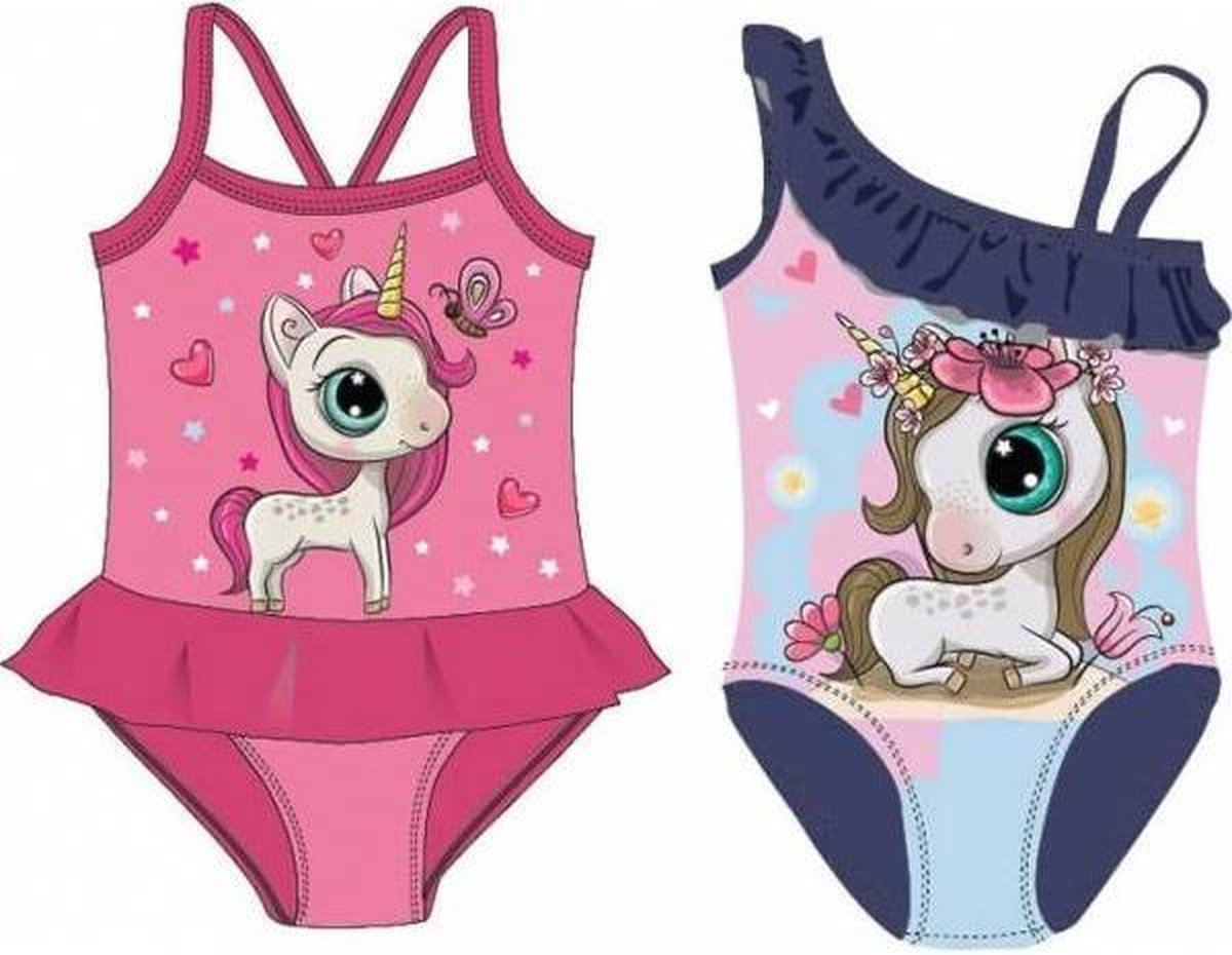 unicorn badpak badkleding voor meisjes-valt klein