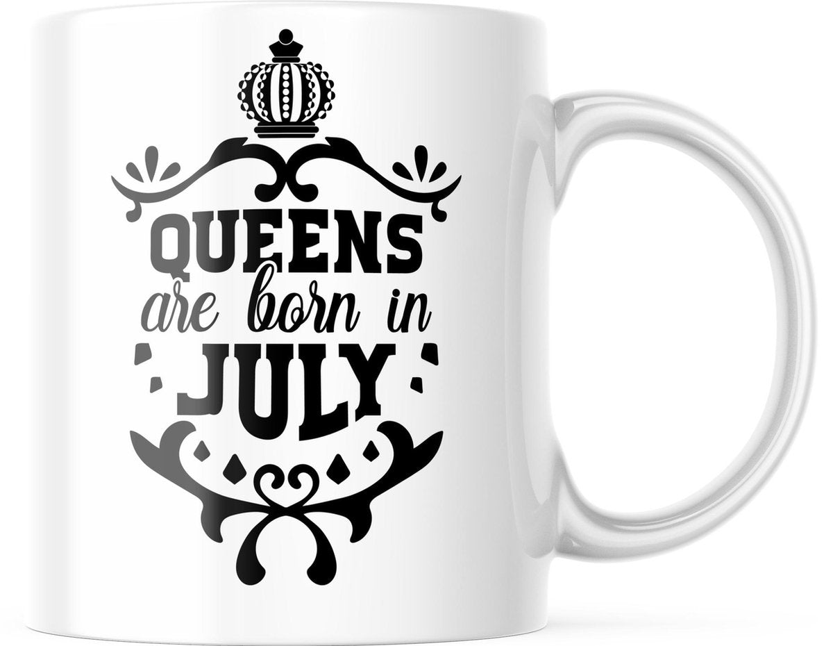 Verjaardag Mok Queens are born in july