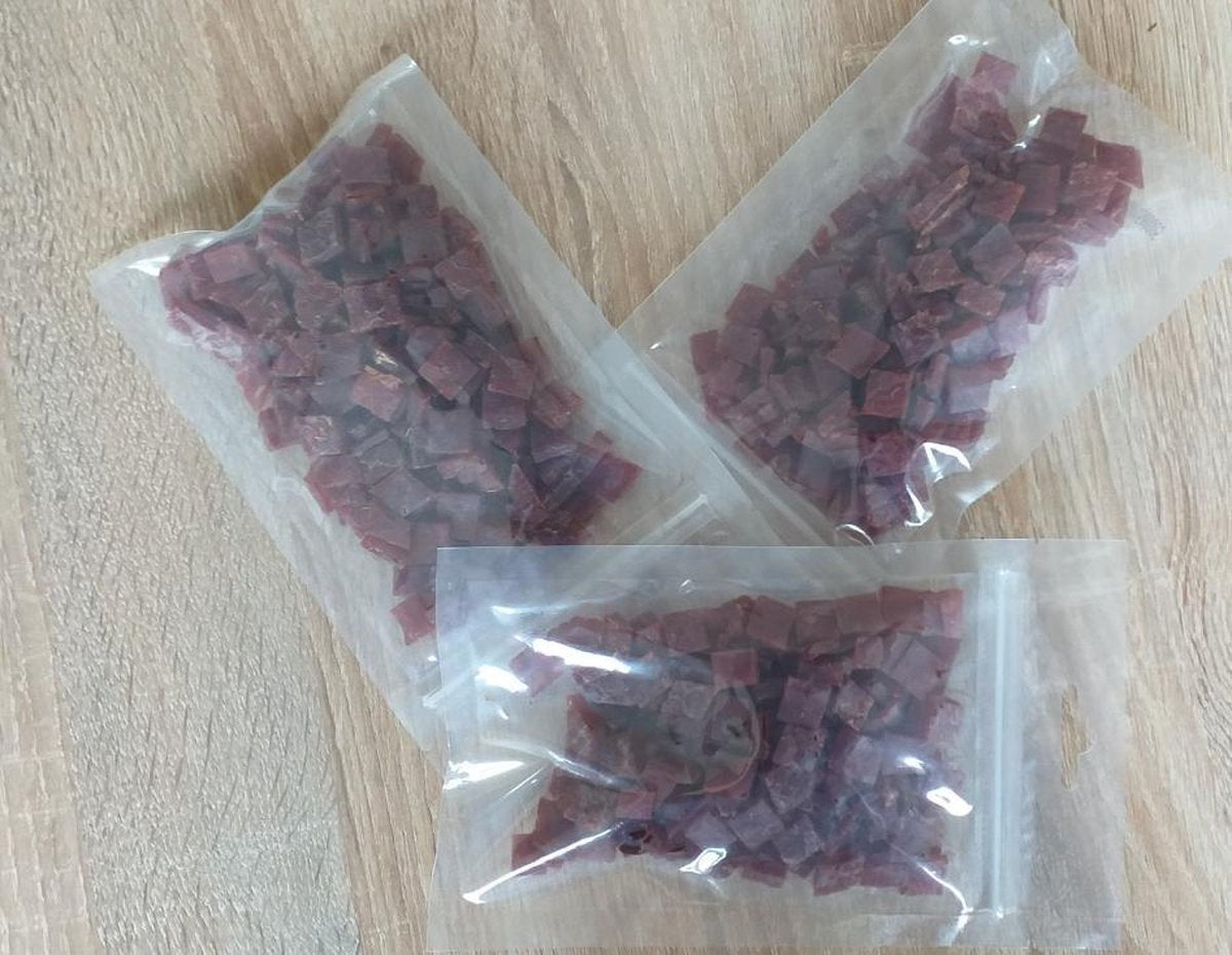 Eend filet trainers 100 gram - trainingssnack - voor de hond - 100% eend