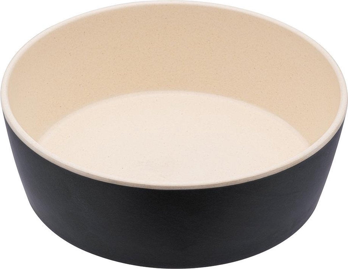 Bamboe voerbak/waterbak voor honden - duurzaam & trendy - Beco Printed Bowls in 5 Kleuren in 2 maten - Kleur: Grijs