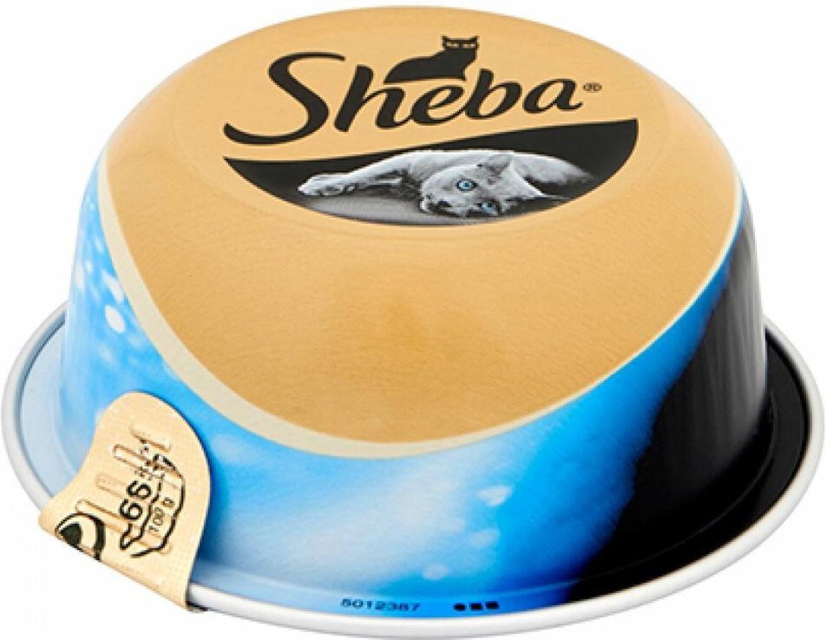 Sheba Luxe Menu - Tonijn en Oceaanvis in Saus - Kattenvoer - 12 x 80gr