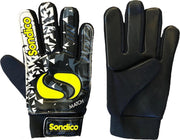 Sondico Keepershandschoenen Match - Senior - Zwart/Wit/Geel - maat 9