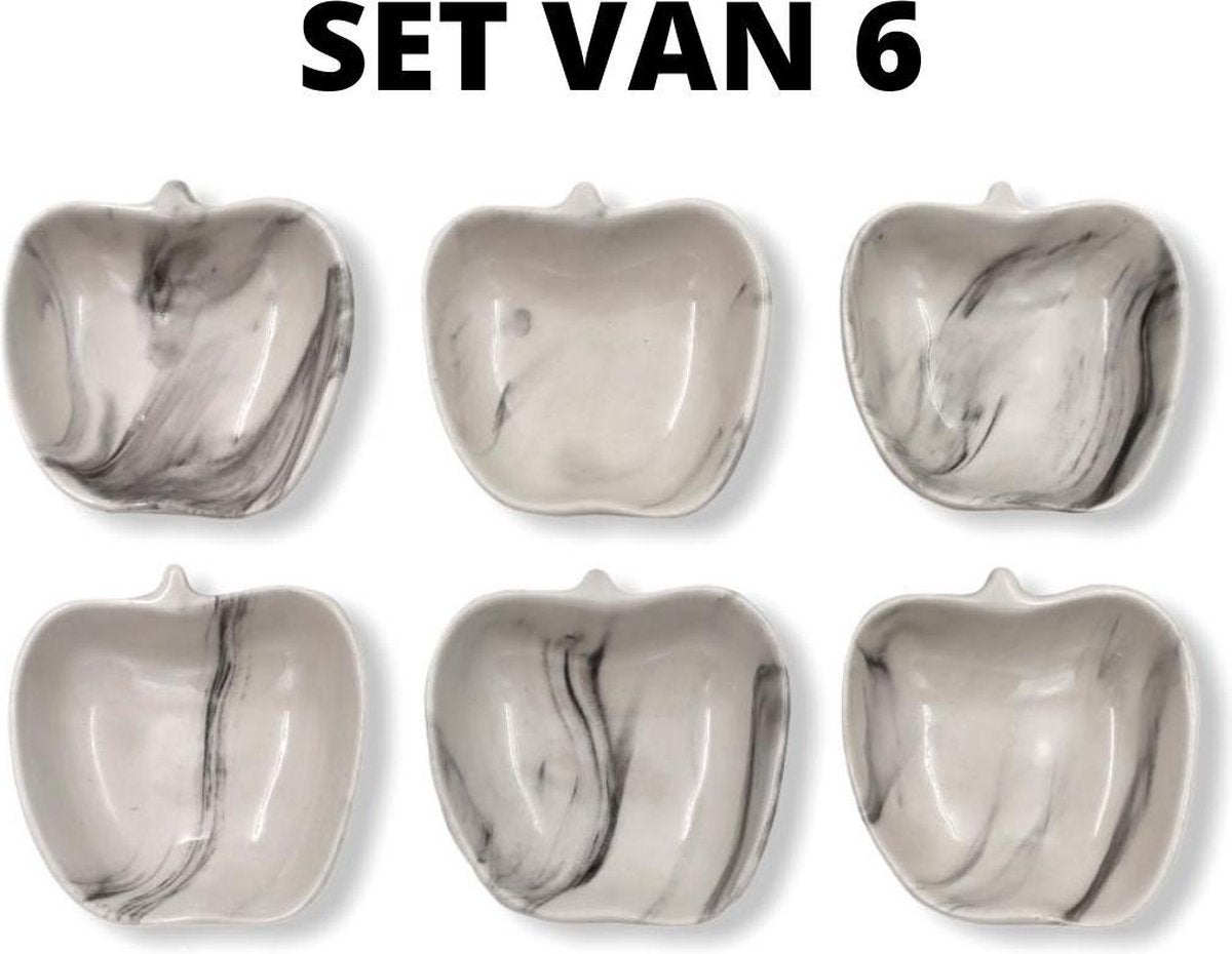 YILTEX - Kommetjes / Kommetjes set van 6 / Tapas Schaaltjes / Schaaltjes / Schaaltjes 6 stuks