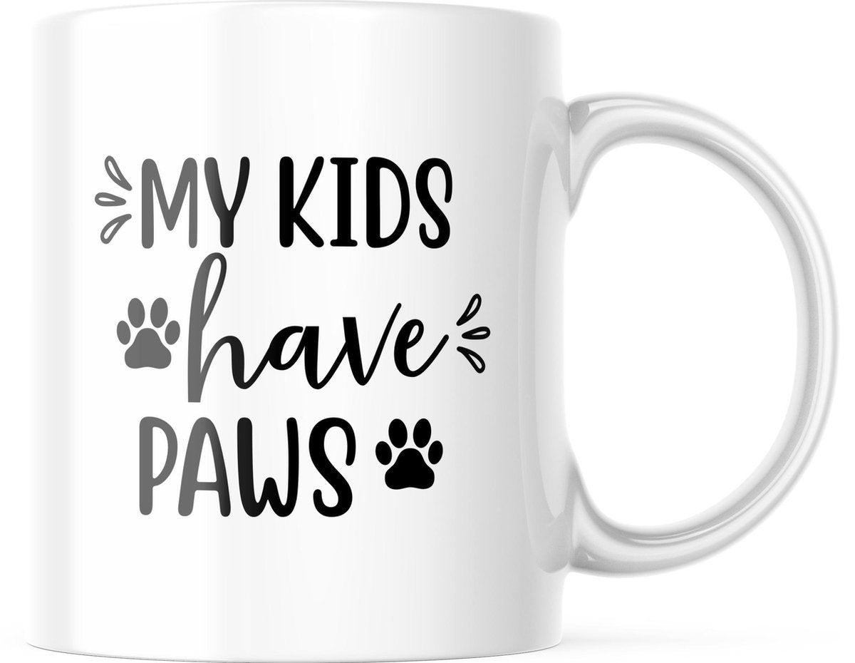 Moederdag Mok my kids have paws
