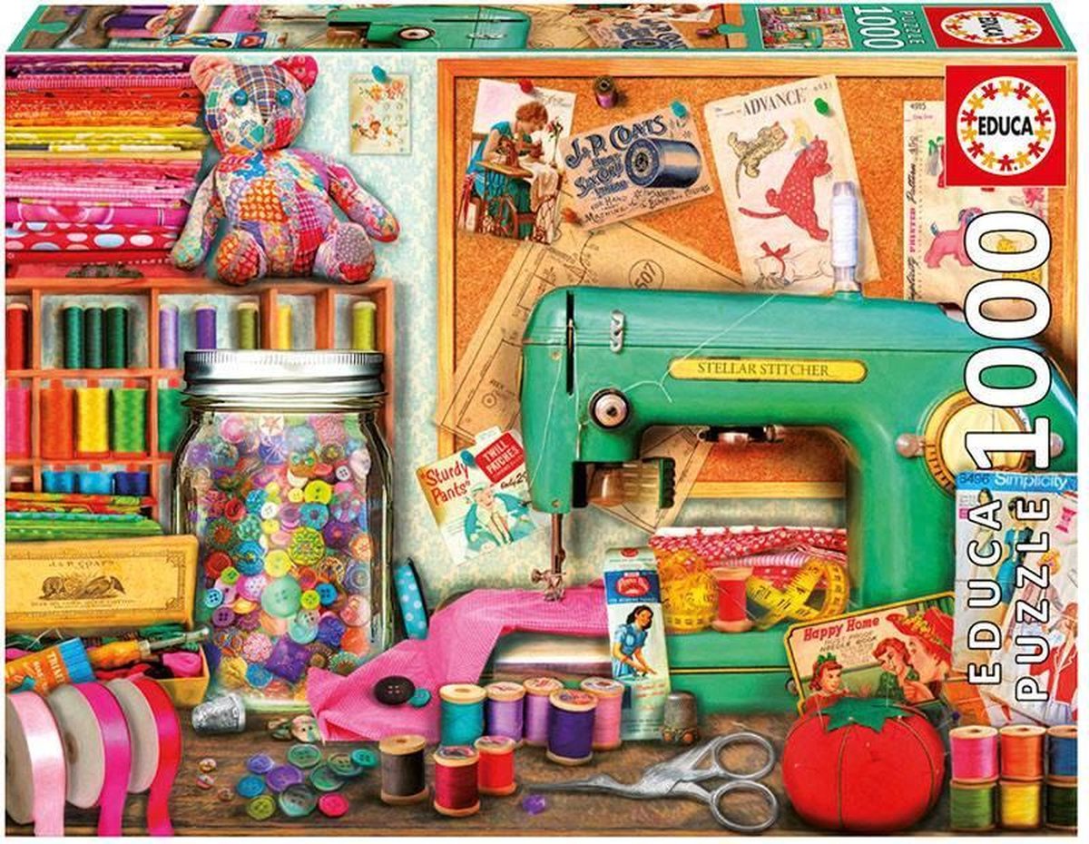 Educa Het naaihoekje legpuzzel 1000 stukjes