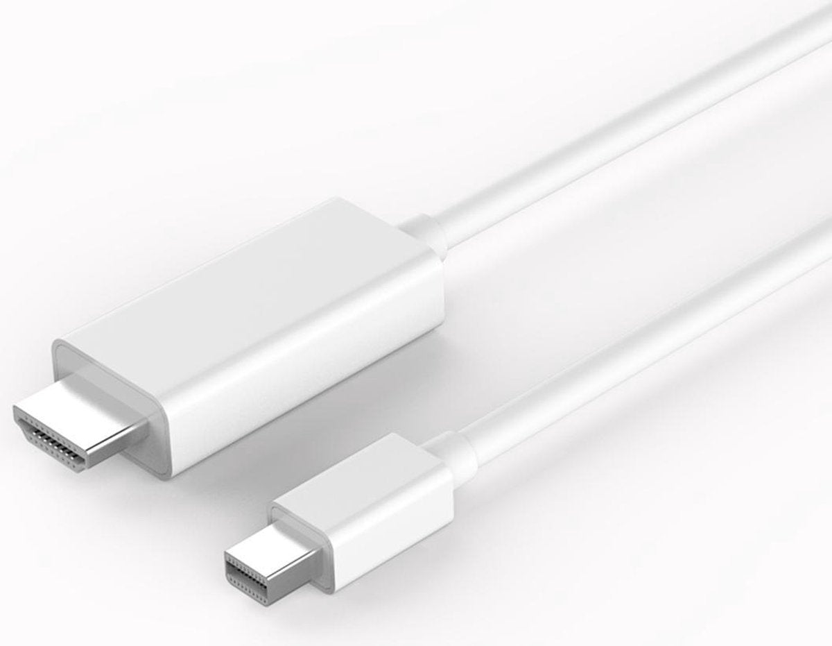 Mobigear 4K HDMI to Mini DisplayPort Kabel Wit - 1.8 Meter