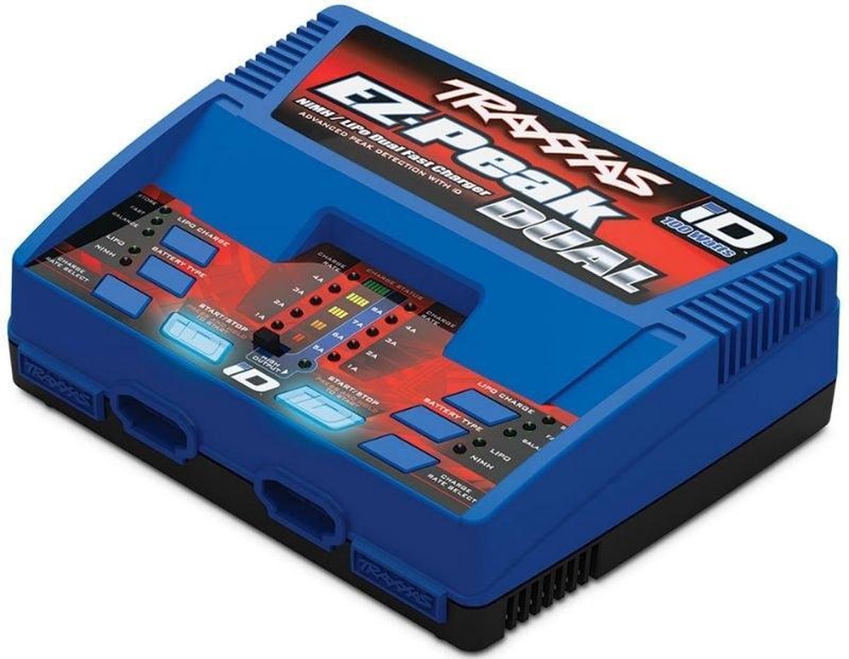 traxxas DUAL EZ-Peak Plus 2x4-Amp NiMH/Lipo Schnell-Lader trxxs