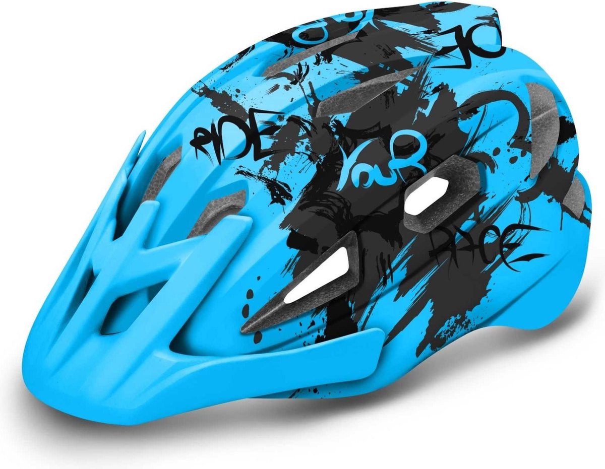 R2 Wheelie Kinderen Fietshelm Blauw M 56-58 cm