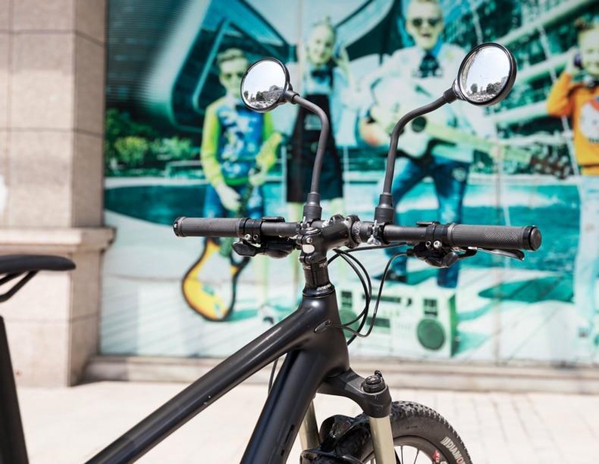 Baymate Fiets Spiegel 360° Verstelbare HD Acryl Minuut oppervlak Elektrische Moto Bromfiets Achteruitkijkspiegel Fiets Accessoires 1PC
