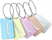 5 Stuks Aluminium Bagagelabel - Kofferlabel - Reis Label - Adres Label Voor Koffer Tas & Bagage - Luggage Tag - Multi
