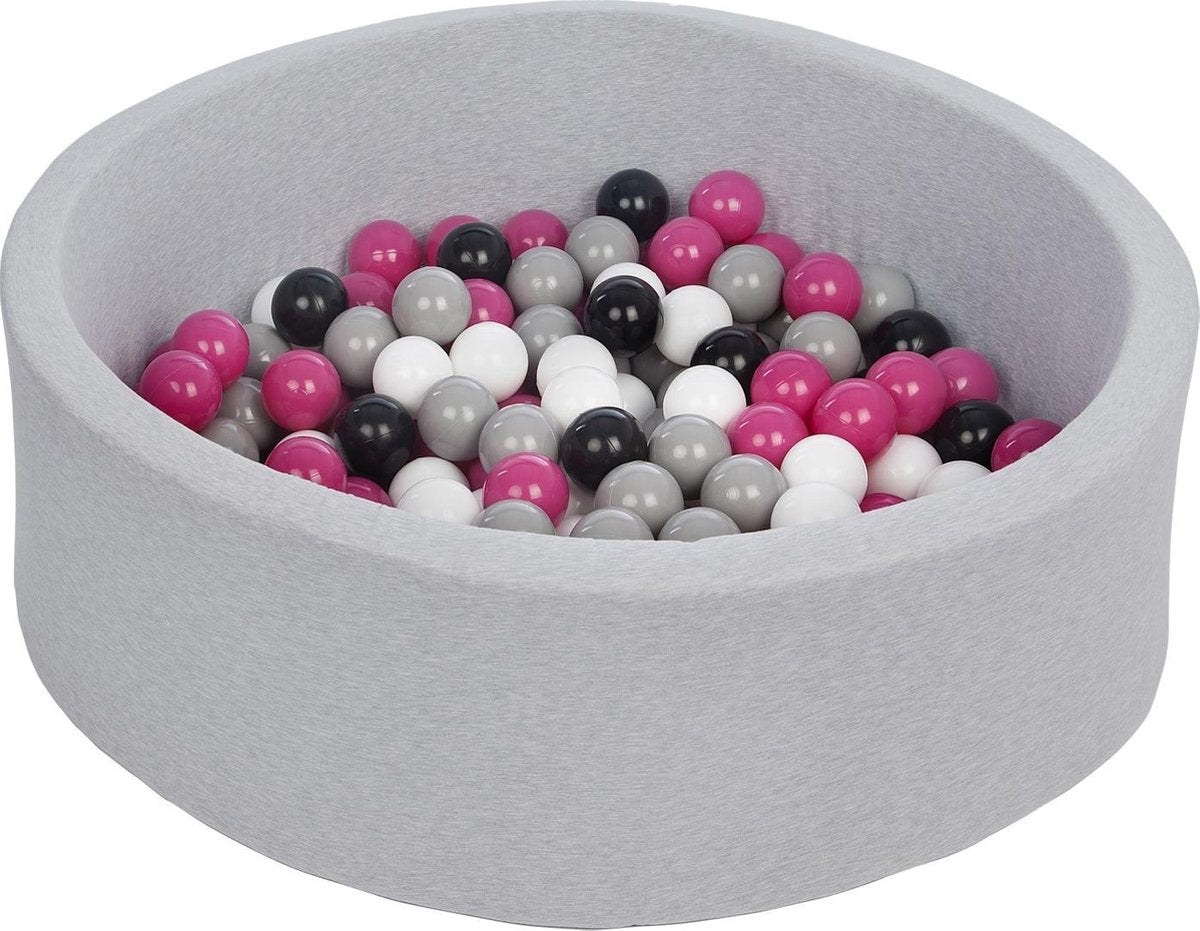 Zachte Jersey baby kinderen Ballenbak met 150 ballen