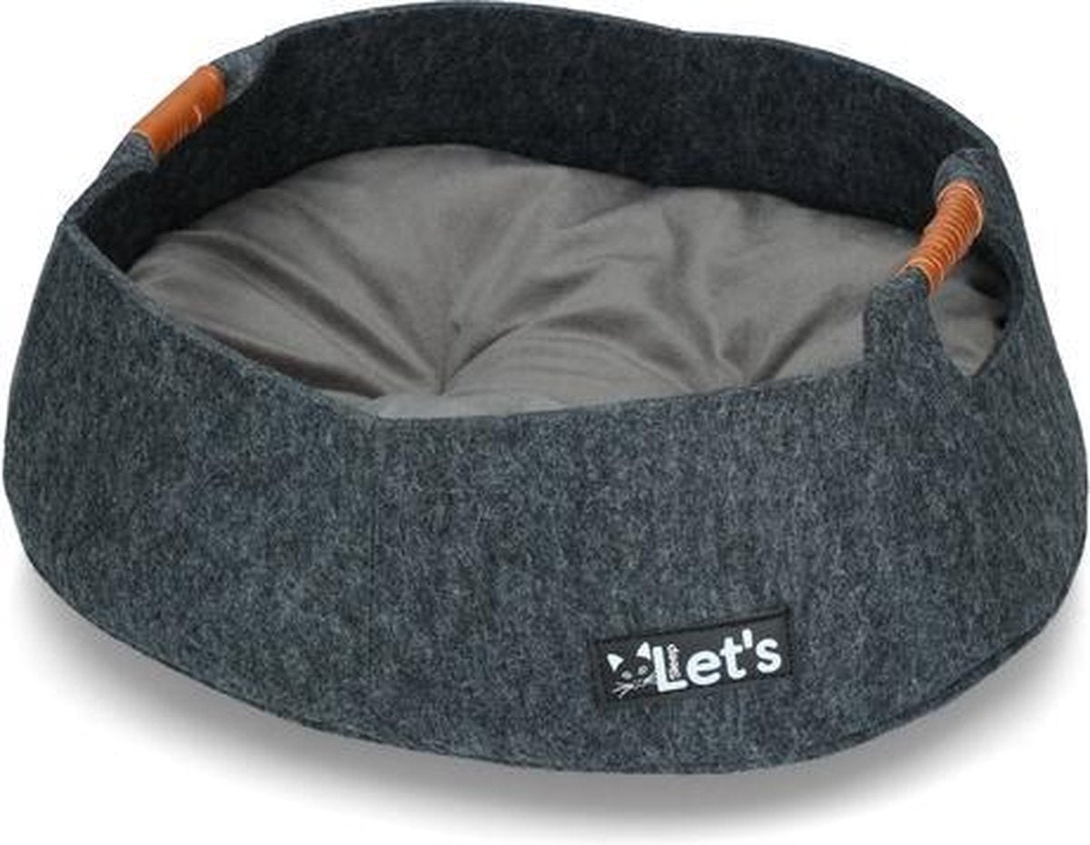 RelaxPets - kattenmand - Relaxing Basket - Mandje - Antraciet