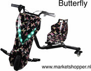 Elektrische drift trike karts met vering en LED verlichting - drie racestanden – Butterfly