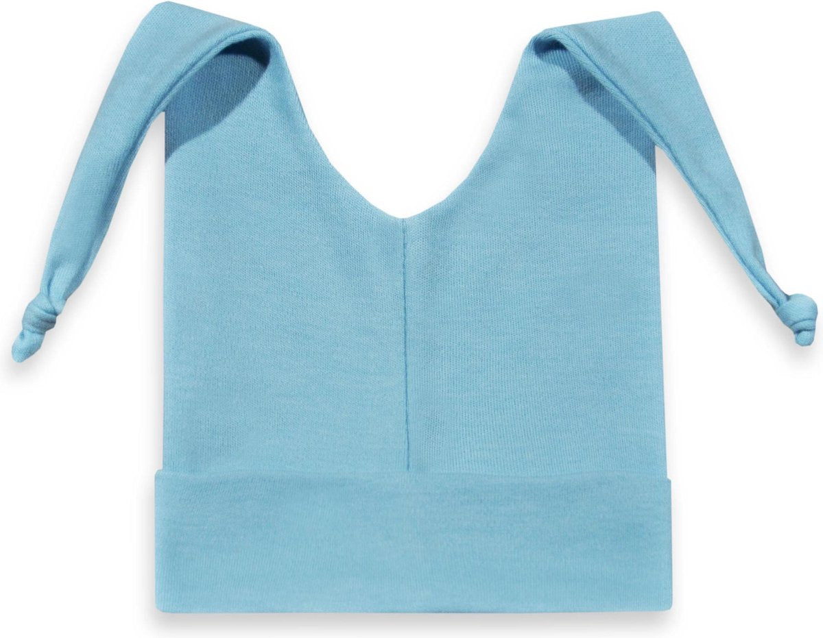 Funnies Babymutsje met knoopjes blauw 50-56