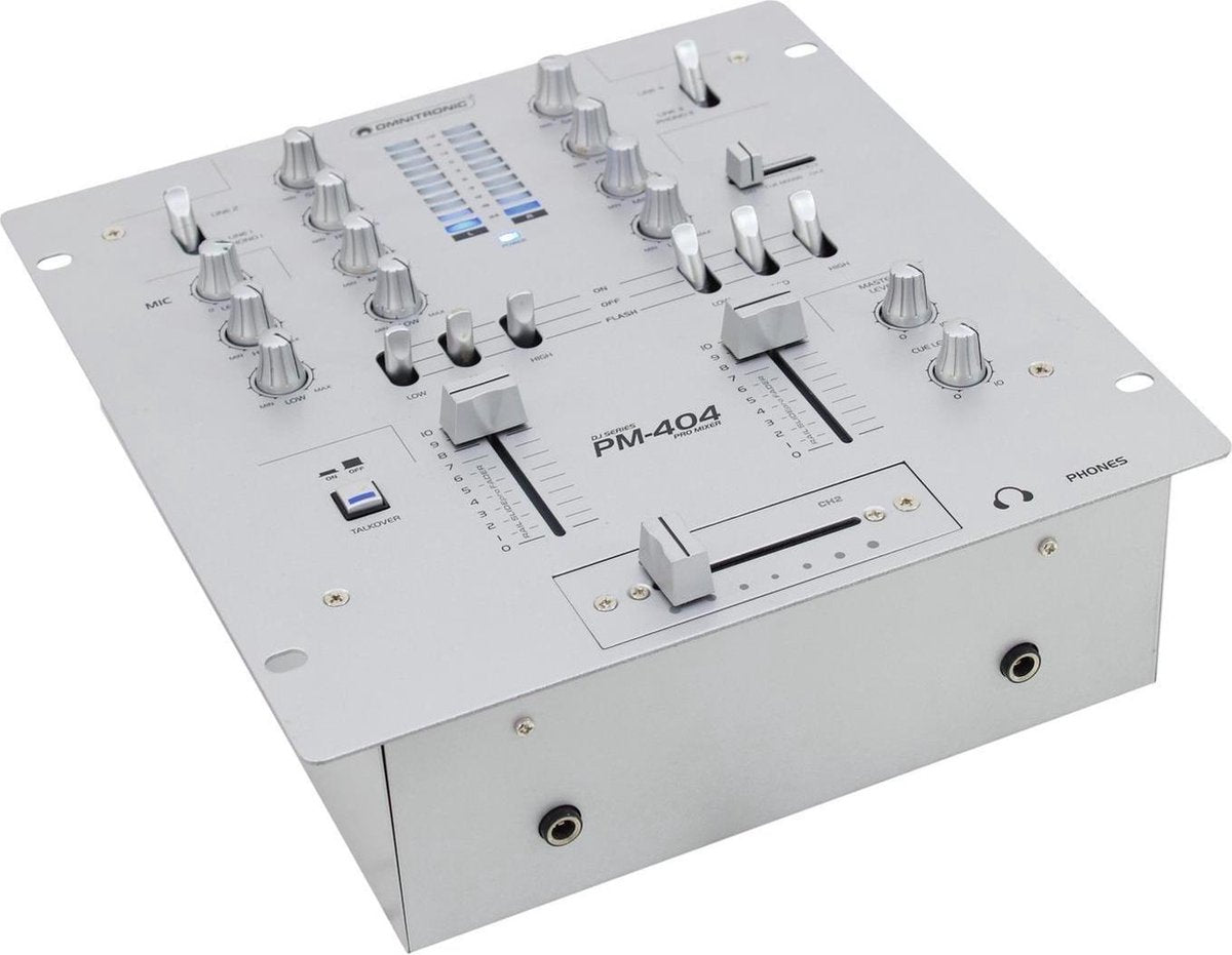 Omnitronic DJ-mixer PM-404 - Mengpaneel
