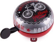 Amsterdam - Fietsbel - Holland - Zwart Rood - 80 mm