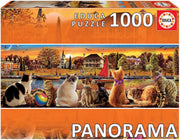 Educa Borras - Cats on the Quay 1000 Piece Panorama Jigsaw Puzzle