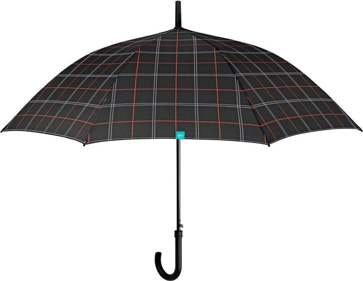 Perletti Golfparaplu Automatisch Heren 116 Cm Microvezel Zwart