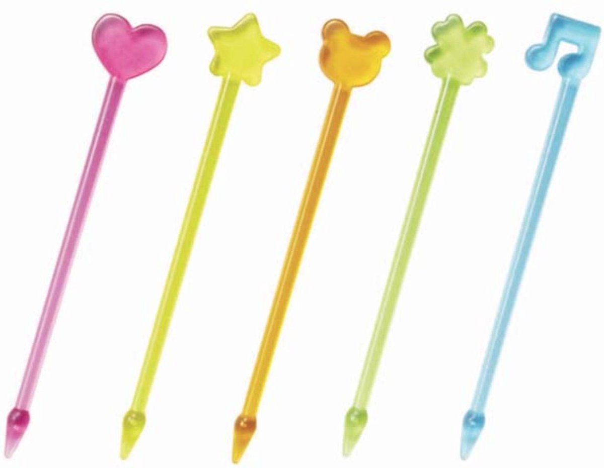 Kawaii Bento Prikkers Rainbow - 50 stuks Bento Picks Regenboog voor Lunchbox Japan versiering lunch