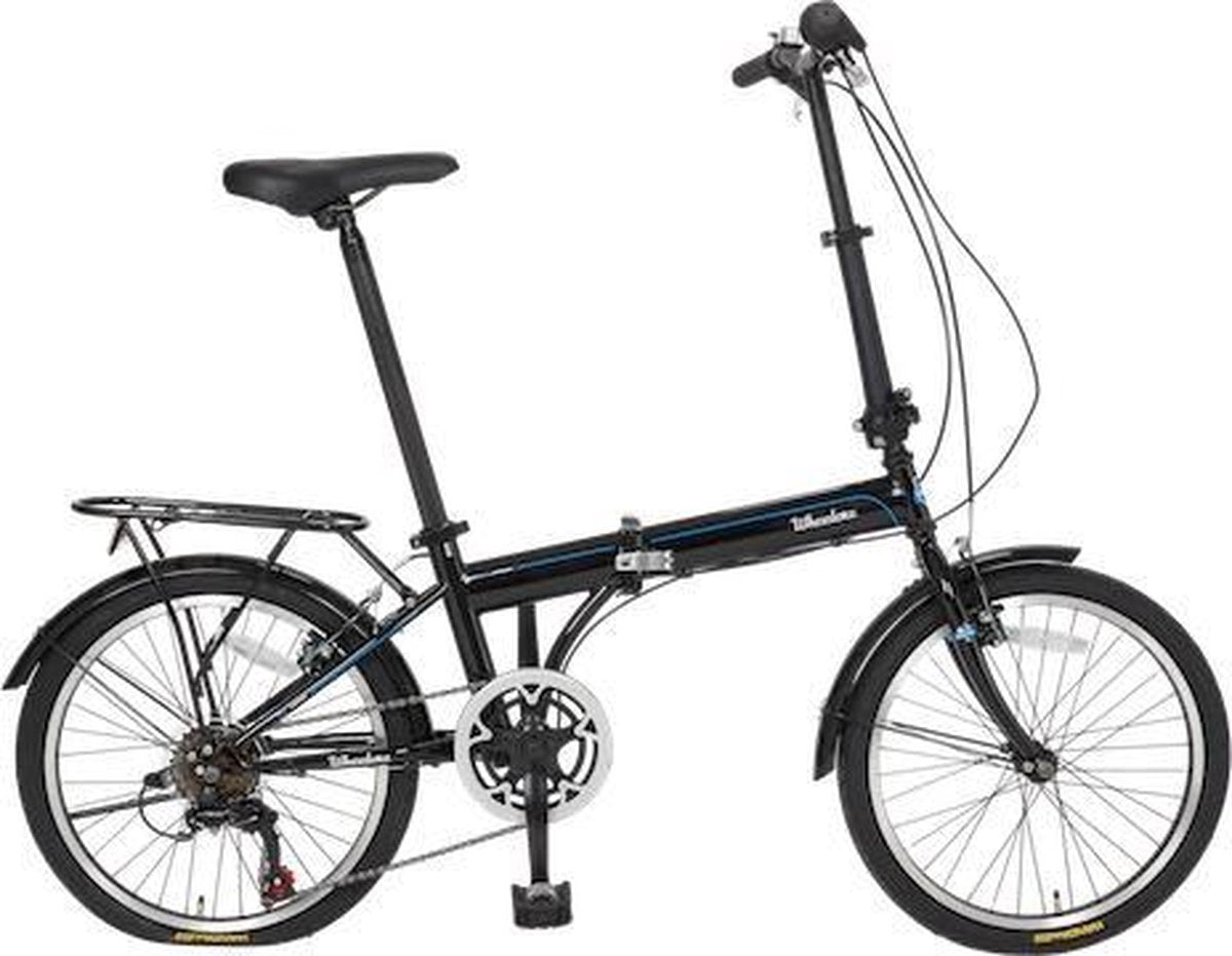 Wheelerz - Vouwfiets - 20 inch - 6 versnellingen - zwart