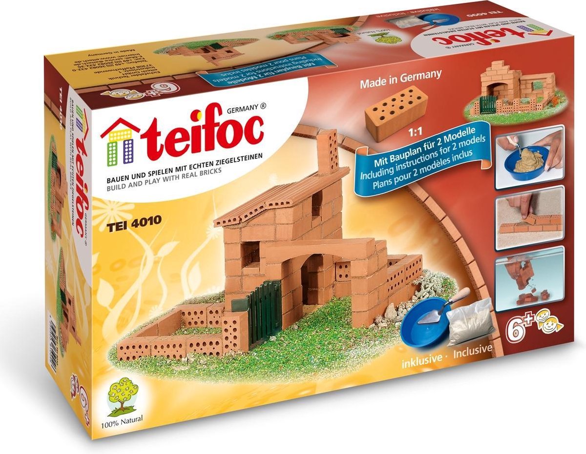 Teifoc Bouwdoos - Huis - Inclusief Cement Kom
