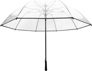 Smati Golf  Stormparaplu - Transparent - Auto Open - ø 124 cm - Golf   Zwart