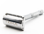 Novus Double Edge Safety Razor Klassiek scheermes - Inclusief 20 Scheermesjes - Zilver