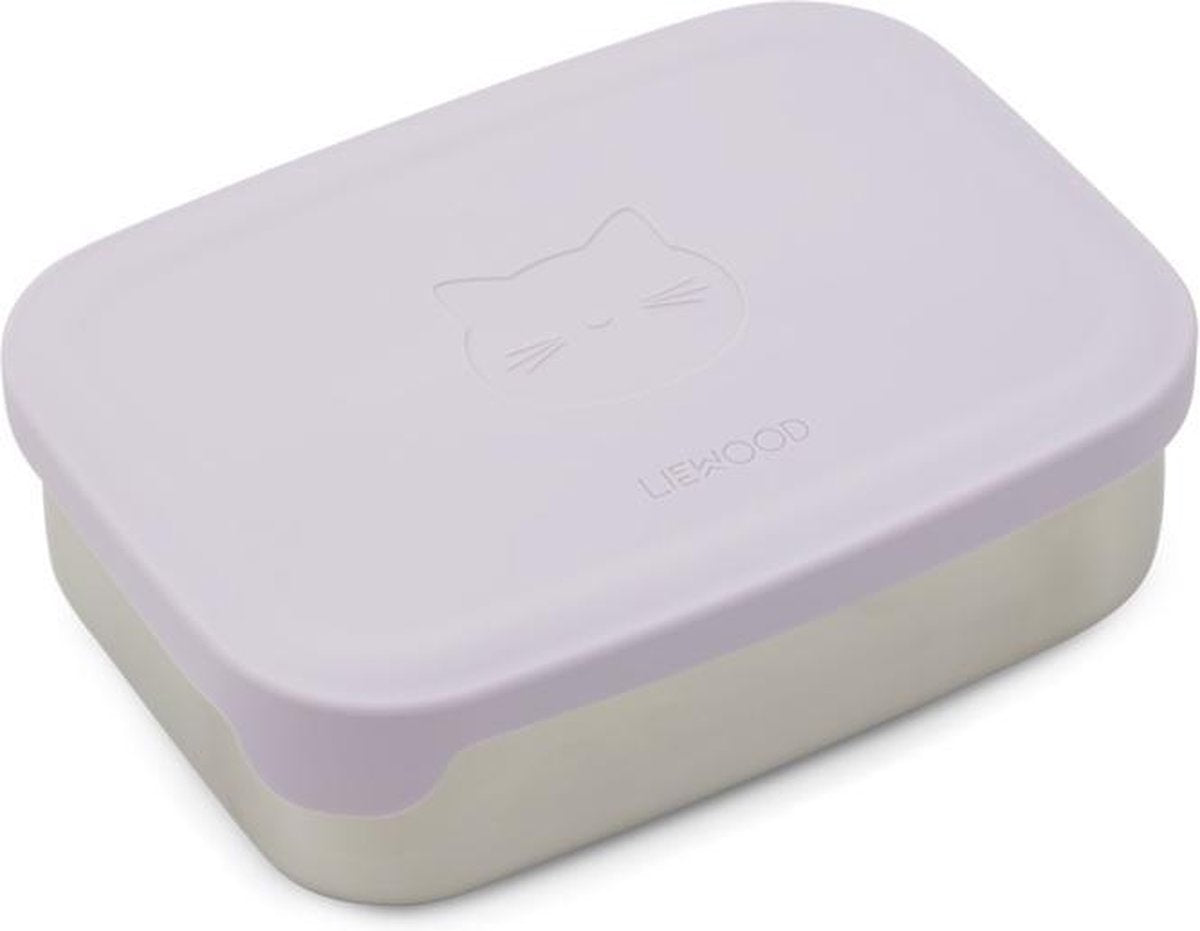 Nina Lunch Box Cat Light Lavender | Liewood