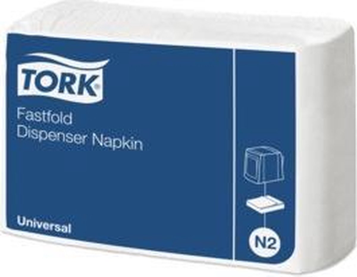 Tork - Navulverpakking dispenserservet - 1-laags fastfold - 300 stuks - Wit
