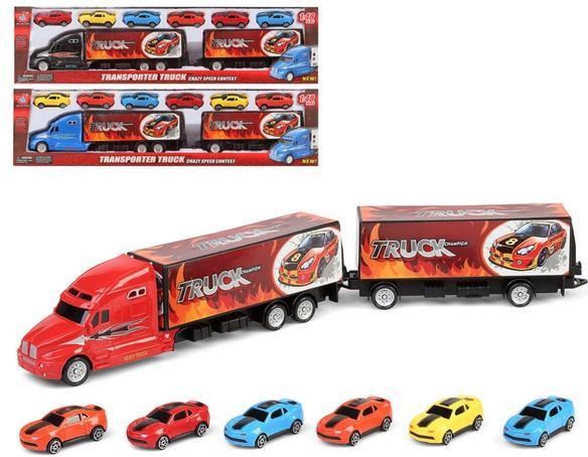 Autotransporter en Wagen (59 x 15 cm)