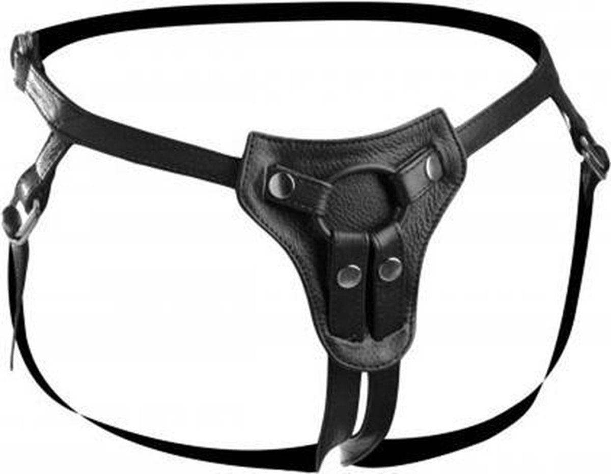 Premium All Access Leren Strap-On Harnas | | Vrouw | Speeltjes | Moederdag | Strapon voorbinddildo | Dildo | Vibrator | Penis | Buttplug | Sexy | Tril ei | Erotische | Man | Dames